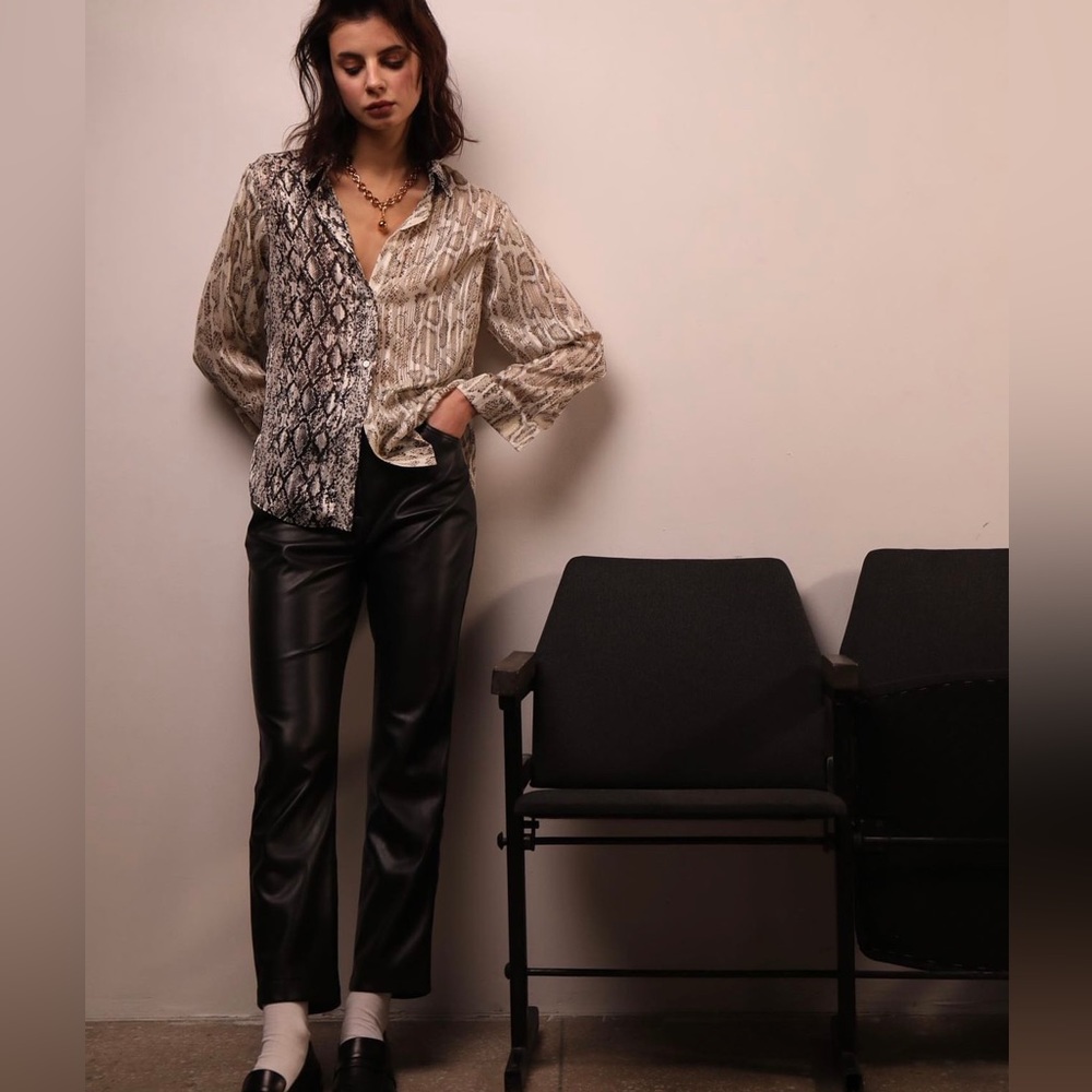 Snake print blouse